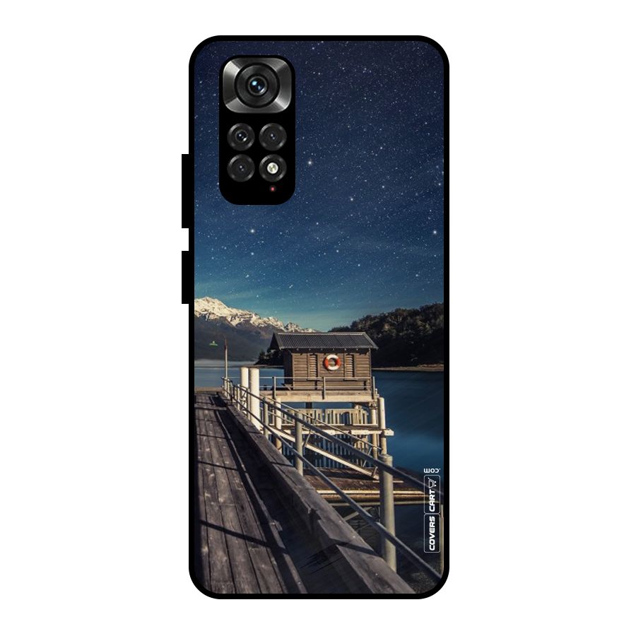 Beautiful Dock Hut Metal Back Case for Redmi Note 11 Pro