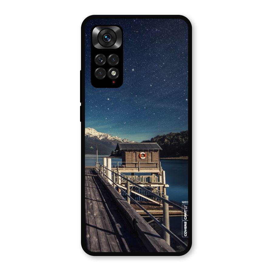 Beautiful Dock Hut Metal Back Case for Redmi Note 11s