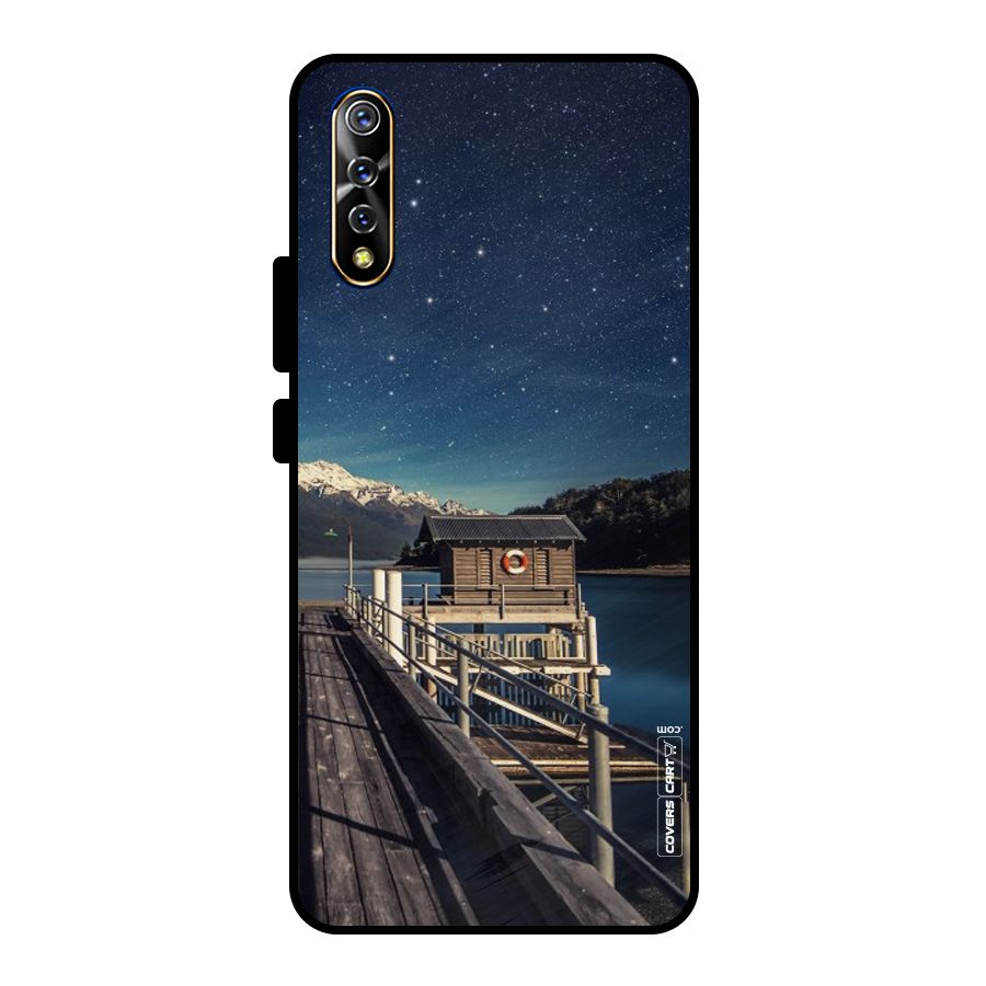 Beautiful Dock Hut Metal Back Case for Vivo S1