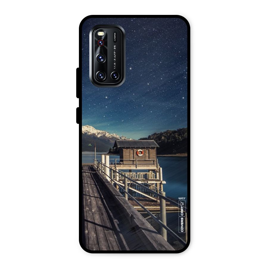 Beautiful Dock Hut Metal Back Case for Vivo V19