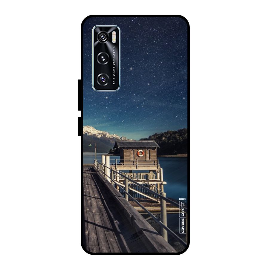 Beautiful Dock Hut Metal Back Case for Vivo V20 SE