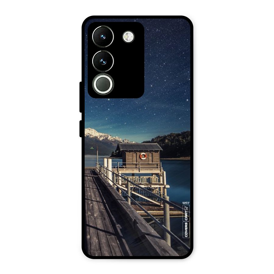 Beautiful Dock Hut Metal Back Case for Vivo Y200