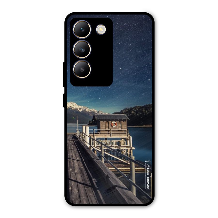 Beautiful Dock Hut Metal Back Case for Vivo Y200e