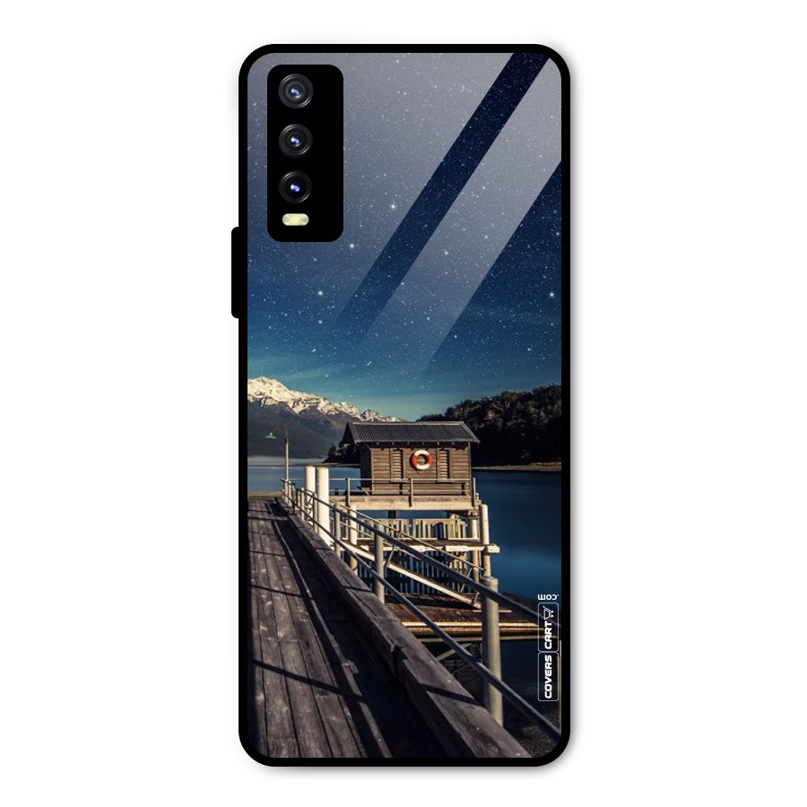 Beautiful Dock Hut Metal Back Case for Vivo Y20t