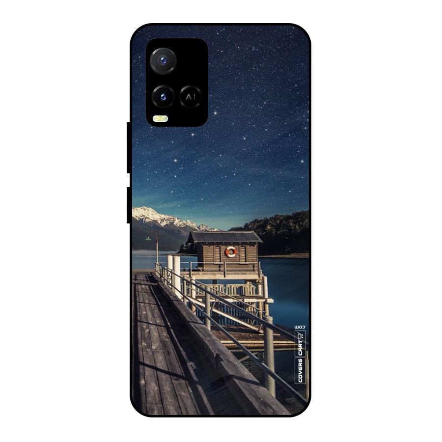 Beautiful Dock Hut Metal Back Case for Vivo Y21T