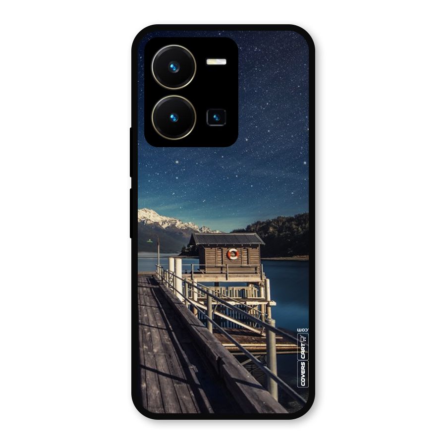 Beautiful Dock Hut Metal Back Case for Vivo Y35