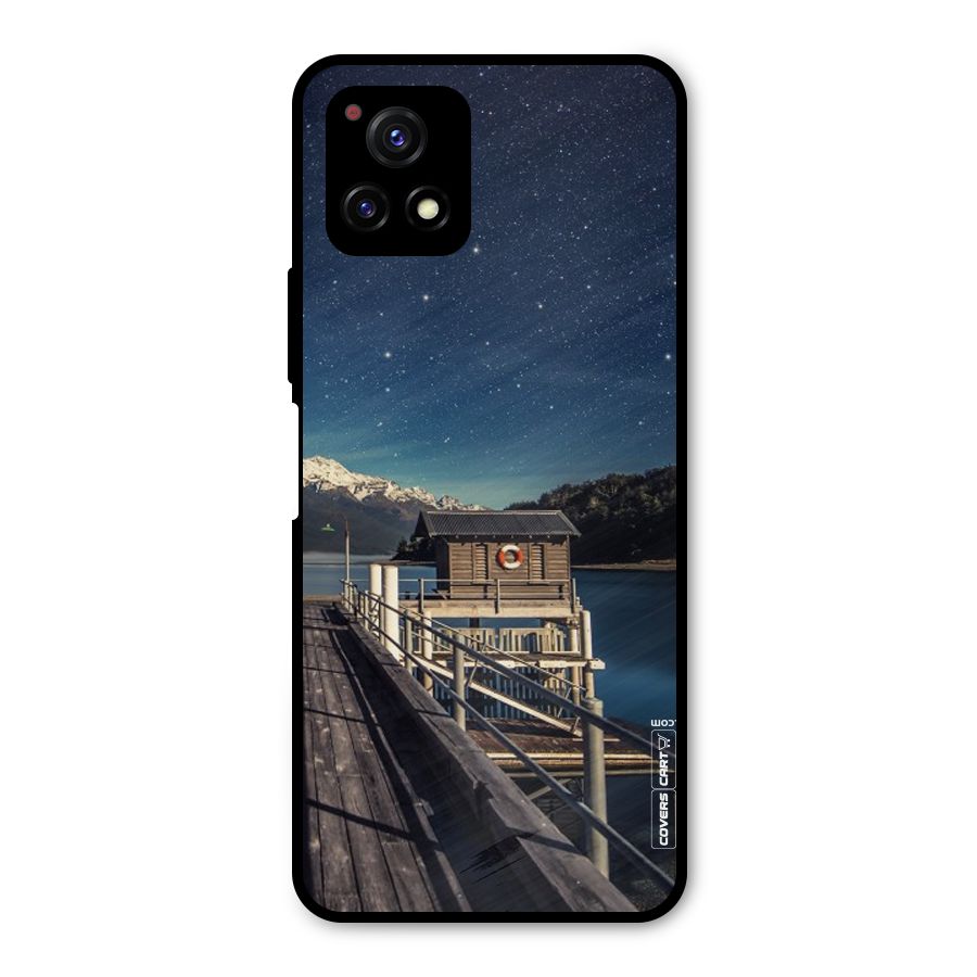 Beautiful Dock Hut Metal Back Case for Vivo Y72 5G