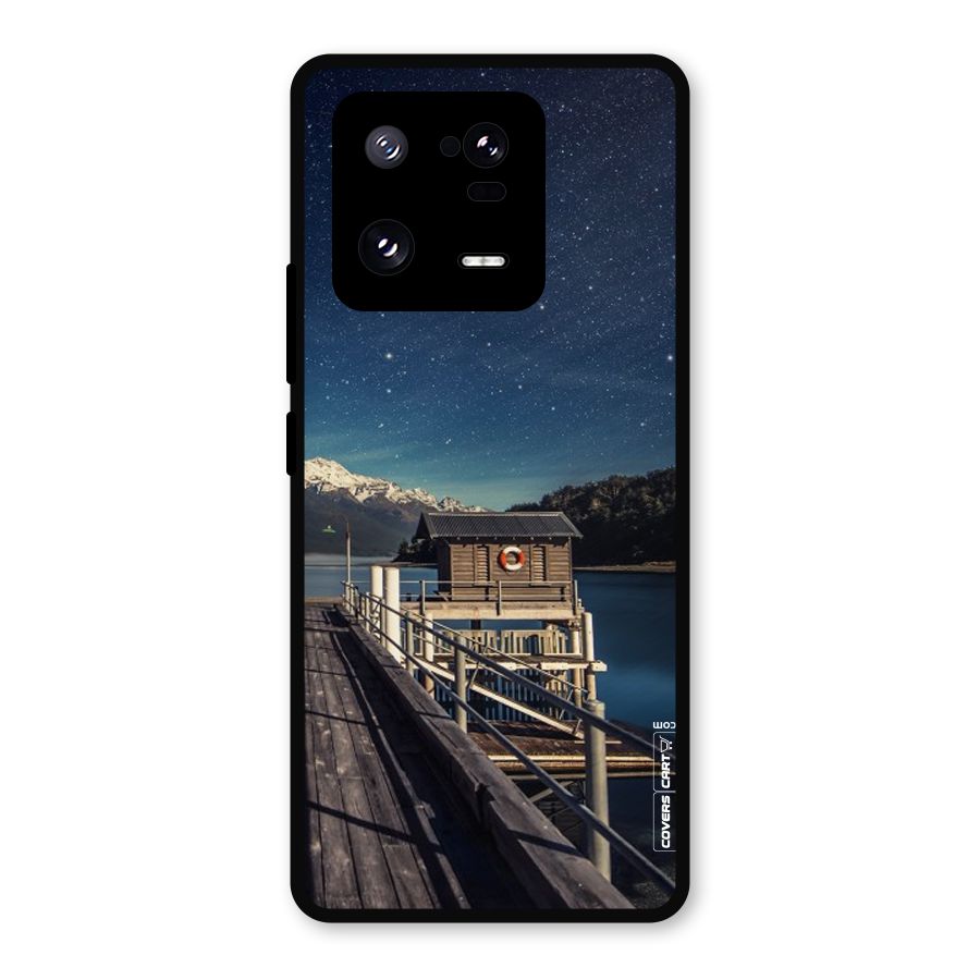 Beautiful Dock Hut Metal Back Case for Xiaomi 13 Pro