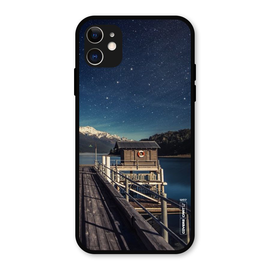 Beautiful Dock Hut Metal Back Case for iPhone 11