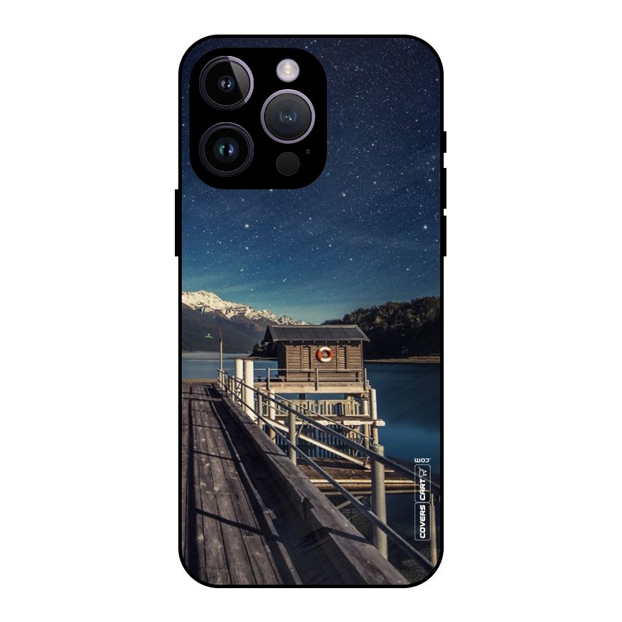Beautiful Dock Hut Metal Back Case for iPhone 14 Pro Max