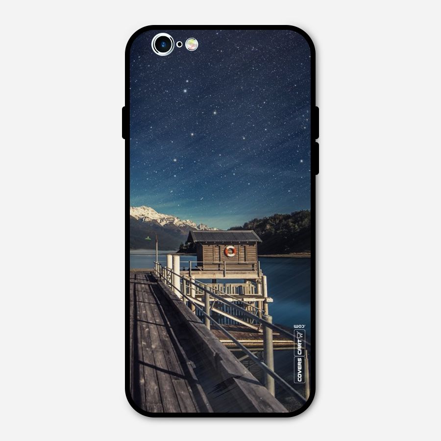 Beautiful Dock Hut Metal Back Case for iPhone 6 6s