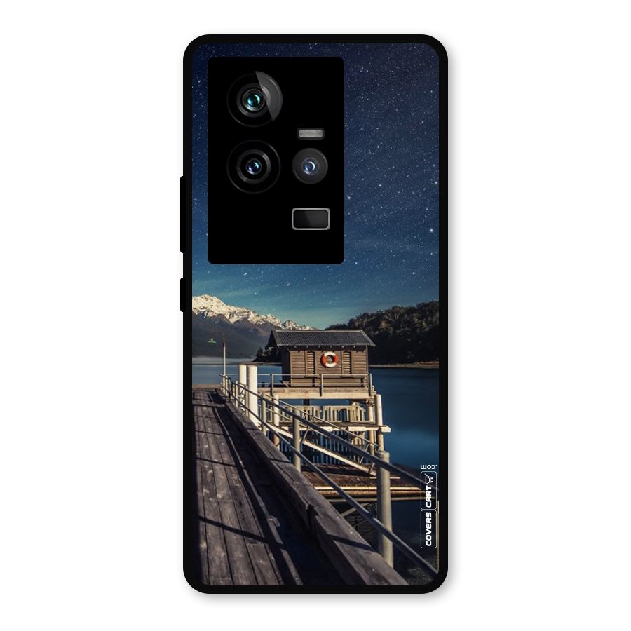 Beautiful Dock Hut Metal Back Case for iQOO 11 5G
