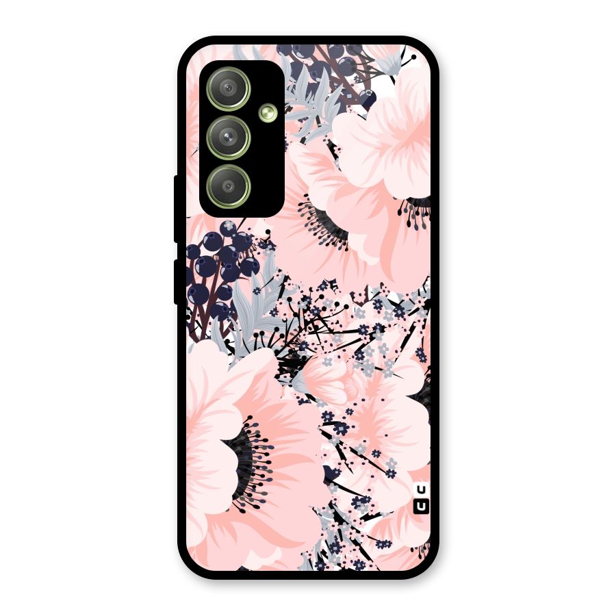 Beautiful Flowers Glass Back Case for Galaxy A54
