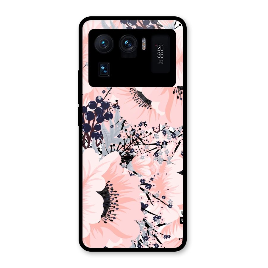 Beautiful Flowers Glass Back Case for Mi 11 Ultra