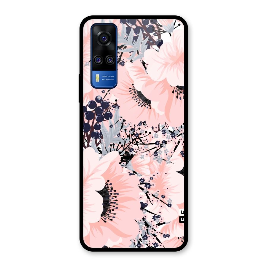 Beautiful Flowers Glass Back Case for Vivo Y31