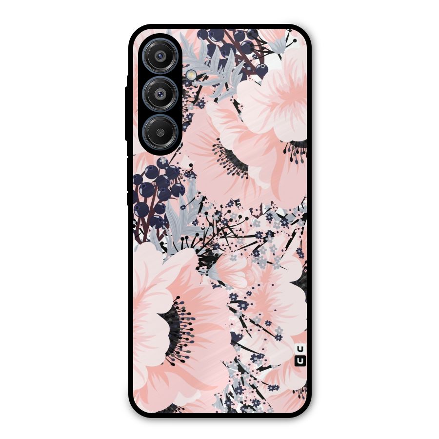 Beautiful Flowers Metal Back Case for Galaxy A16 5G