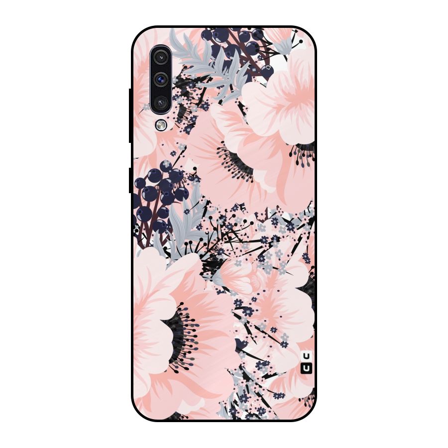 Beautiful Flowers Metal Back Case for Galaxy A50