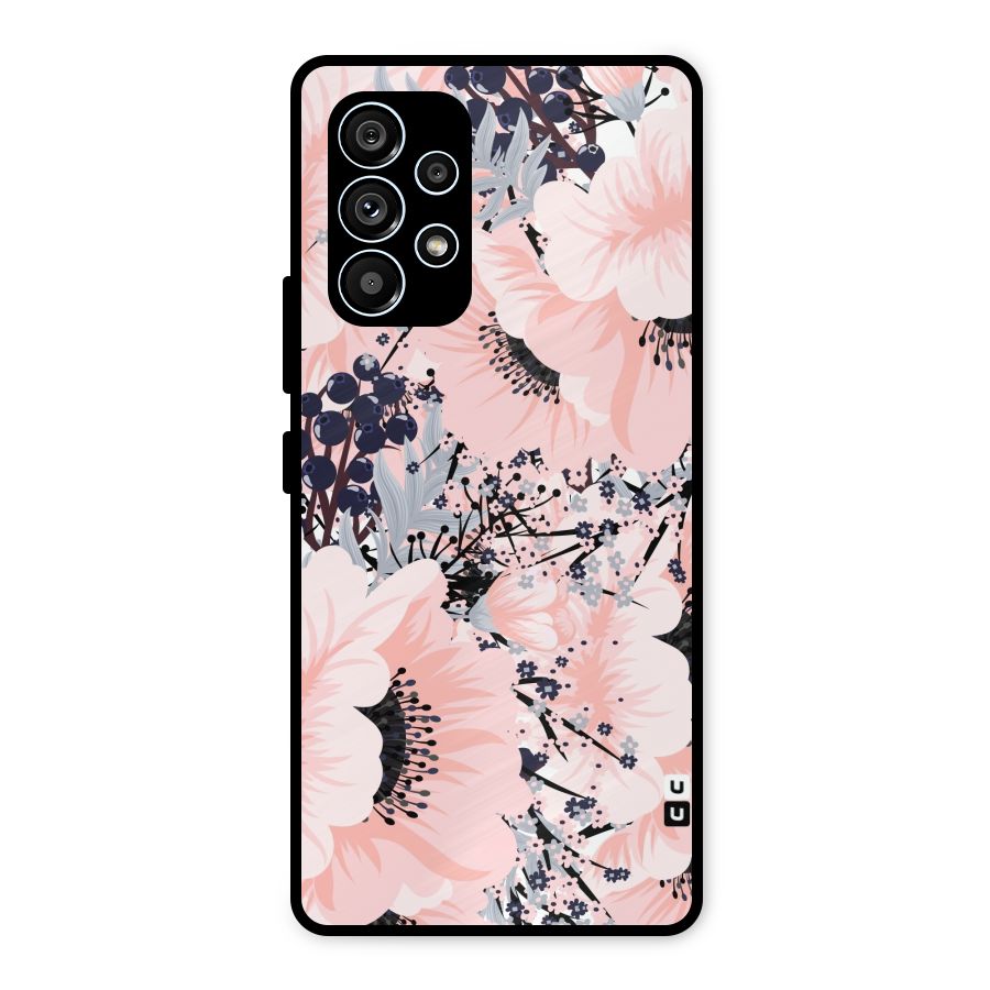 Beautiful Flowers Metal Back Case for Galaxy A53 5G