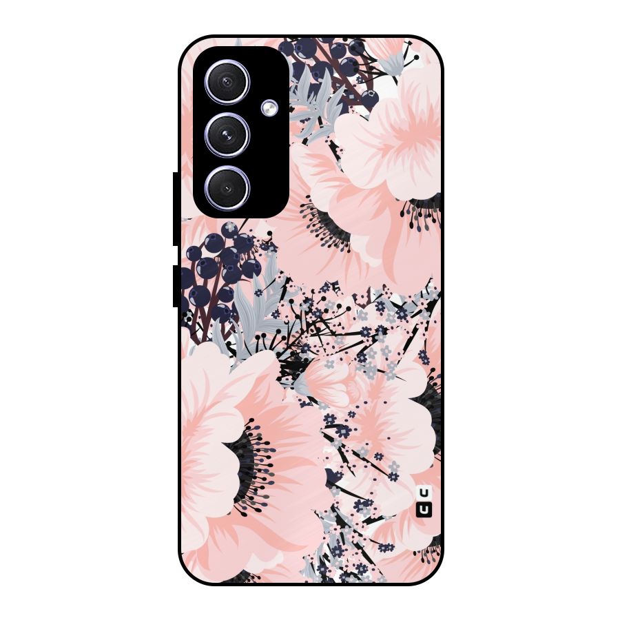 Beautiful Flowers Metal Back Case for Galaxy A54