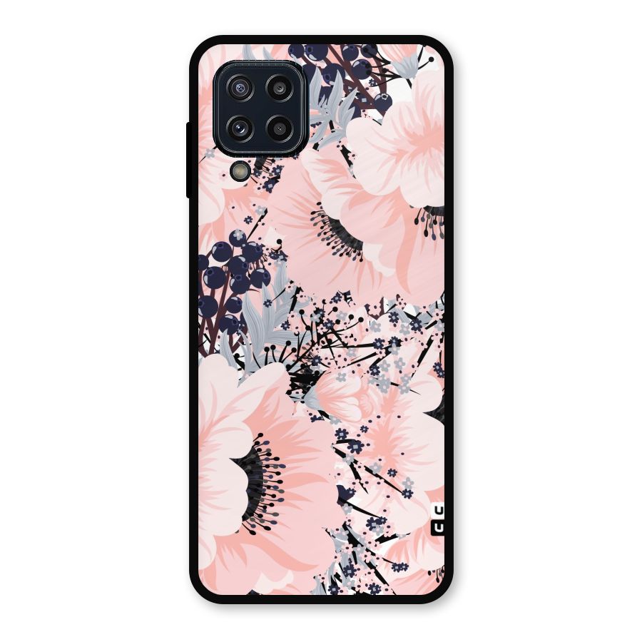 Beautiful Flowers Metal Back Case for Galaxy M32