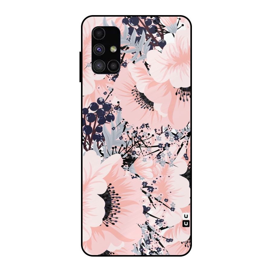 Beautiful Flowers Metal Back Case for Galaxy M51