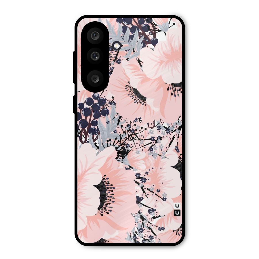 Beautiful Flowers Metal Back Case for Galaxy M56