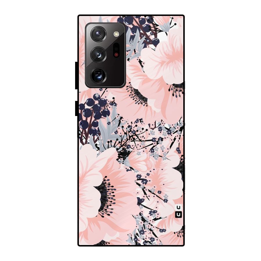 Beautiful Flowers Metal Back Case for Galaxy Note 20 Ultra