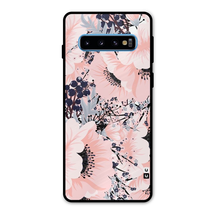 Beautiful Flowers Metal Back Case for Galaxy S10