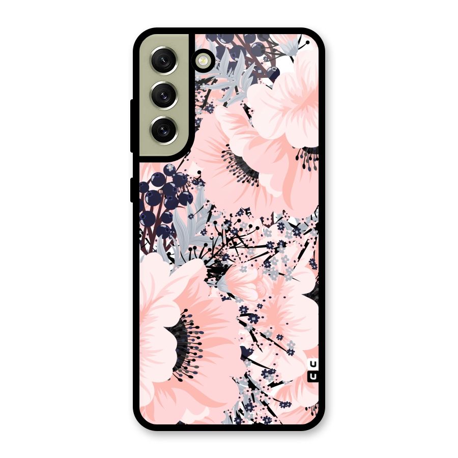 Beautiful Flowers Metal Back Case for Galaxy S21 FE 5G (2023)