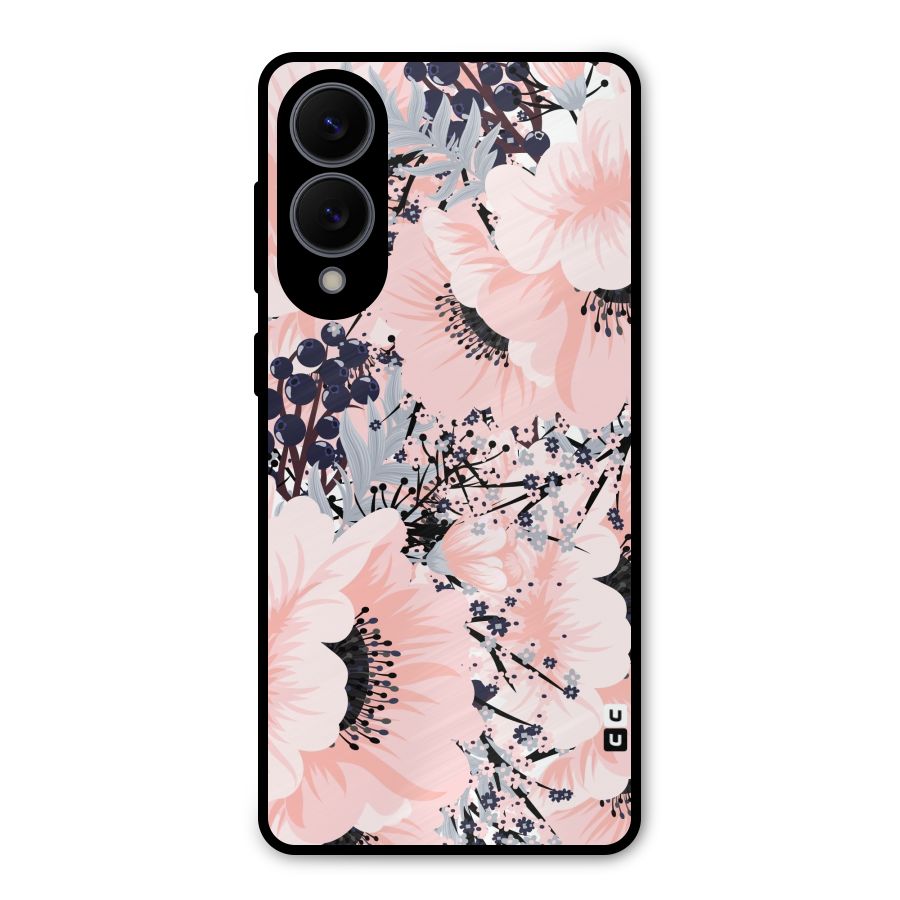 Beautiful Flowers Metal Back Case for Galaxy S25 Edge