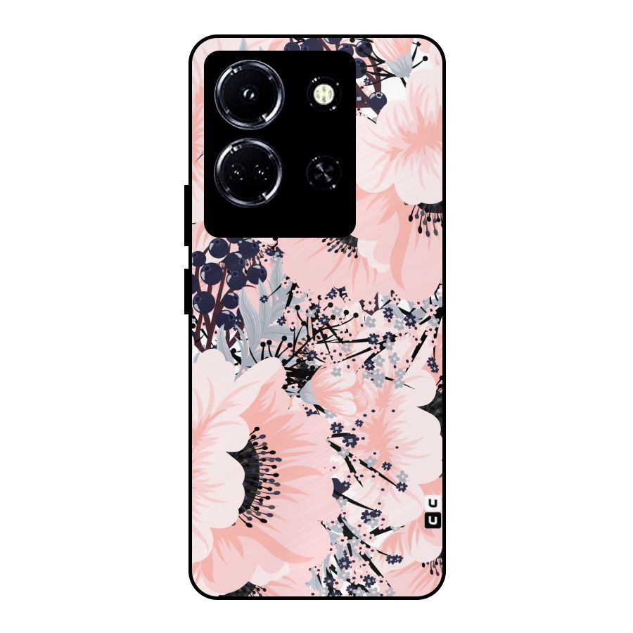 Beautiful Flowers Metal Back Case for Infinix Note 30 5G