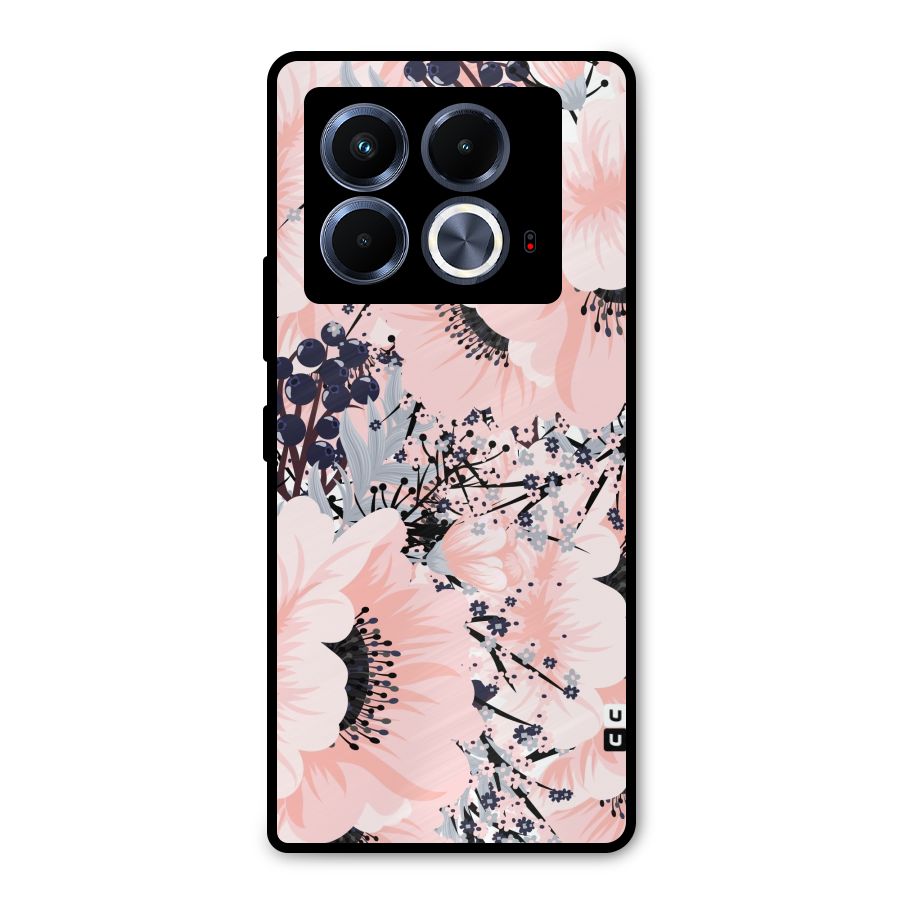 Beautiful Flowers Metal Back Case for Infinix Note 40 5G