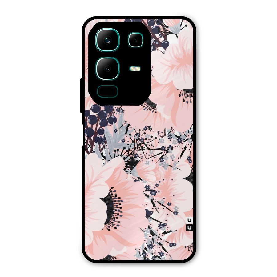 Beautiful Flowers Metal Back Case for Infinix Note 50x