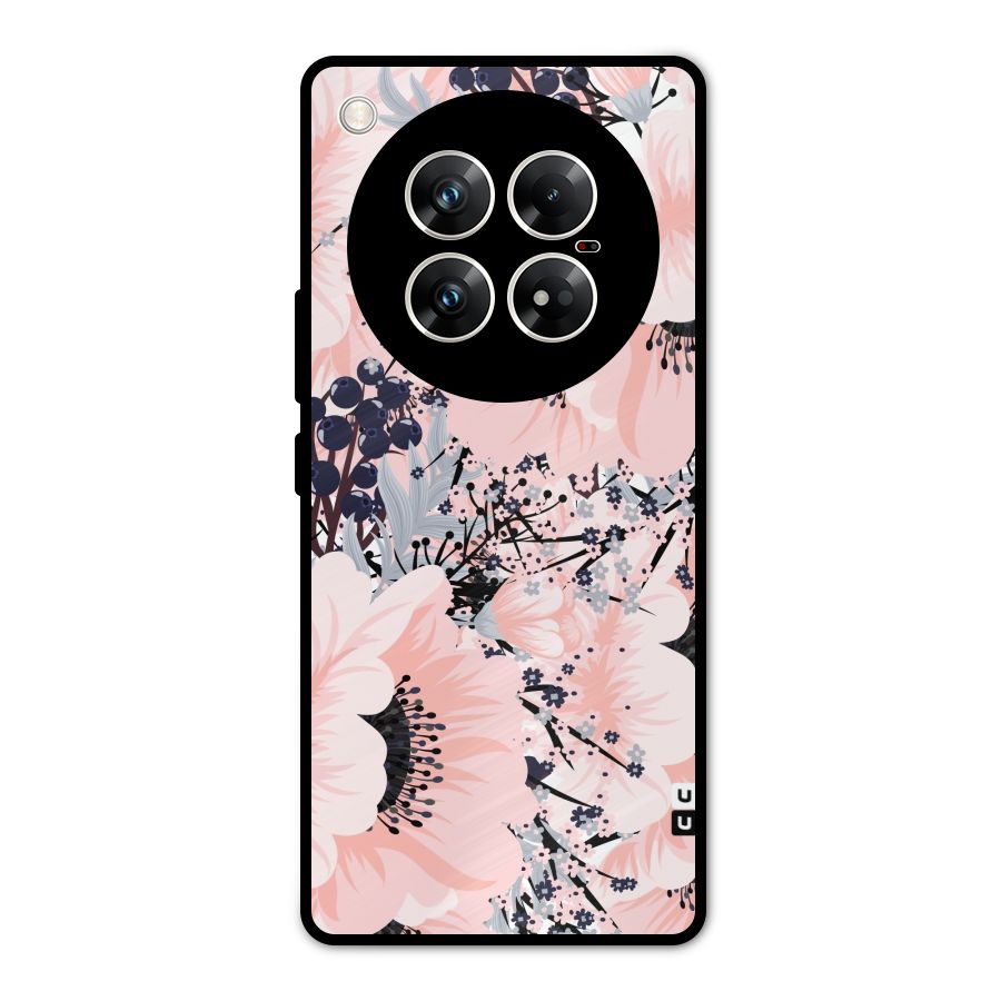 Beautiful Flowers Metal Back Case for Infinix Zero 40 5G