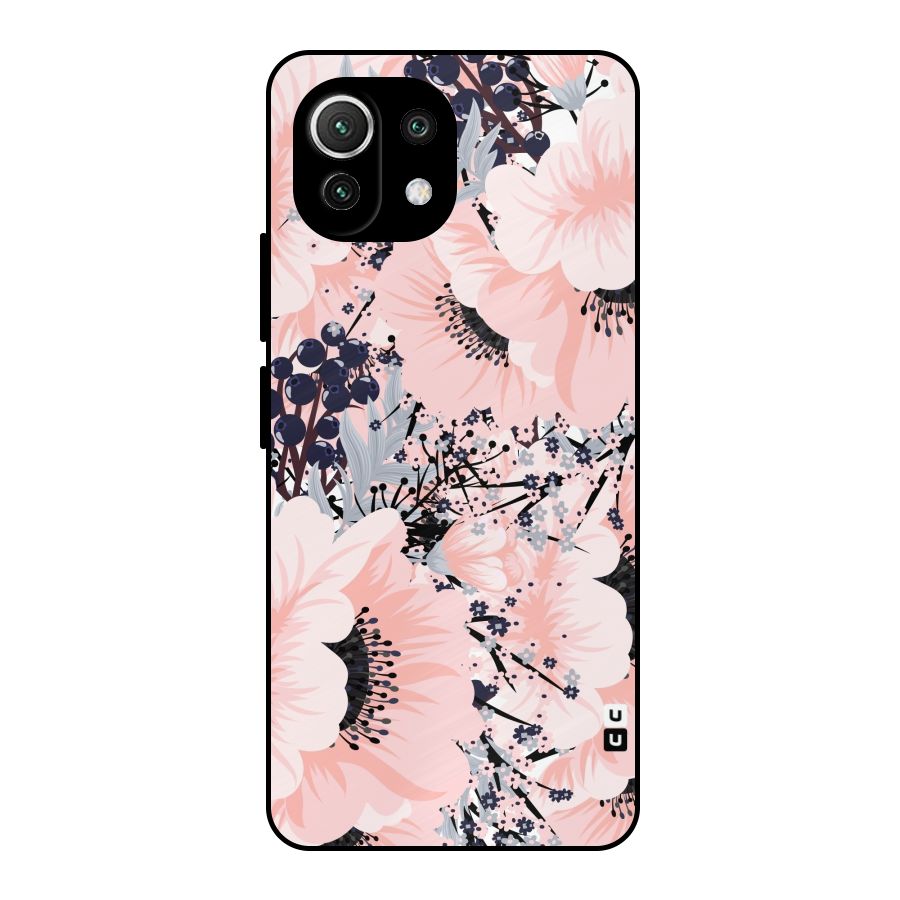 Beautiful Flowers Metal Back Case for Mi 11 Lite NE 5G