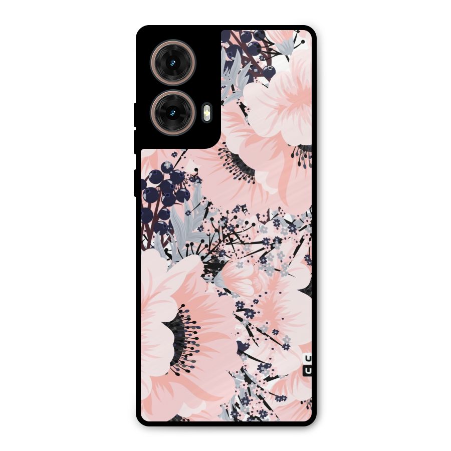 Beautiful Flowers Metal Back Case for Moto G85