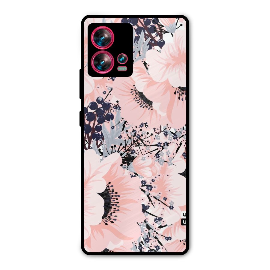 Beautiful Flowers Metal Back Case for Motorola Edge 30 Fusion