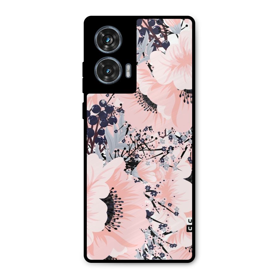Beautiful Flowers Metal Back Case for Motorola Edge 50 Fusion