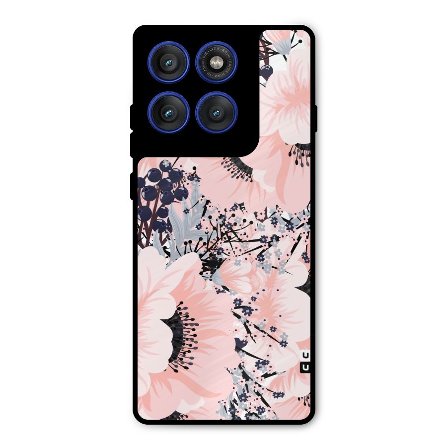 Beautiful Flowers Metal Back Case for Motorola Edge 60 Pro
