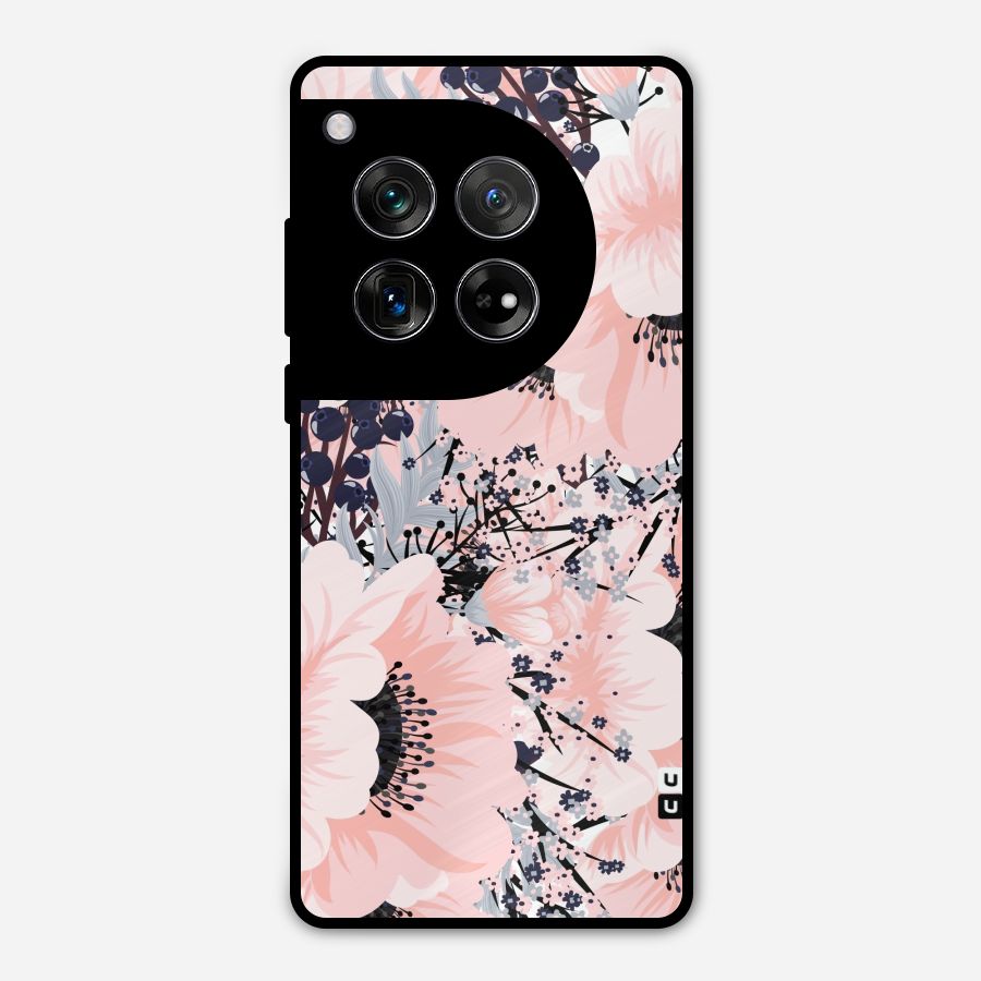 Beautiful Flowers Metal Back Case for OnePlus 12