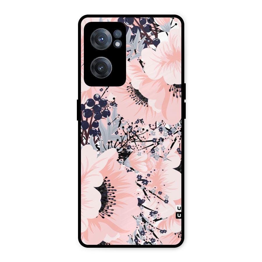 Beautiful Flowers Metal Back Case for OnePlus Nord CE 2 5G