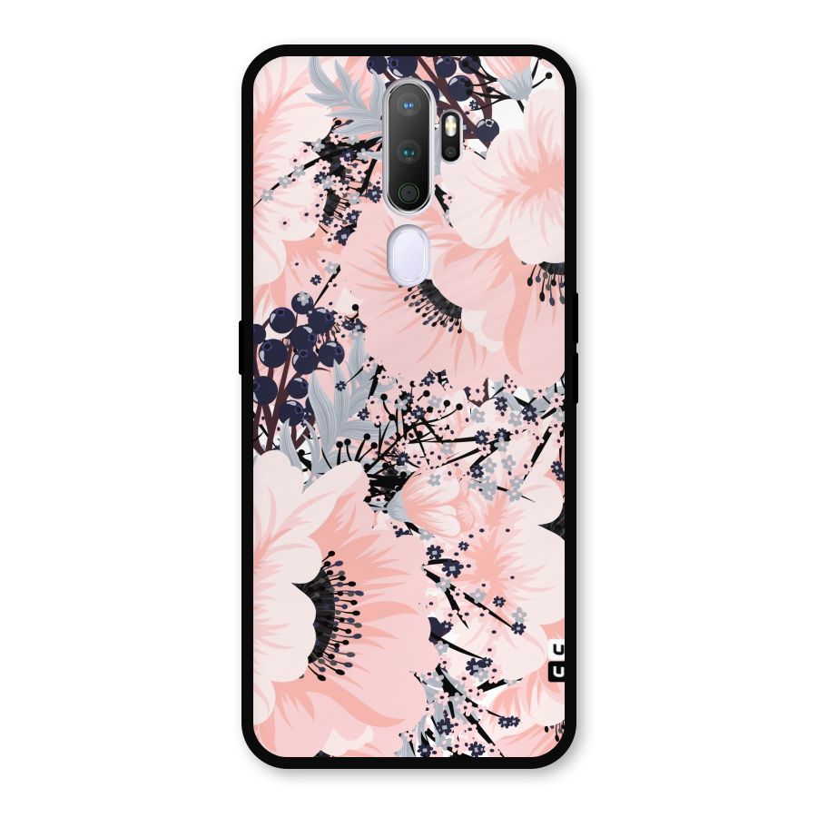Beautiful Flowers Metal Back Case for Oppo A5 (2020)