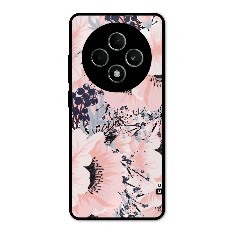 Beautiful Flowers Metal Back Case for Oppo F27