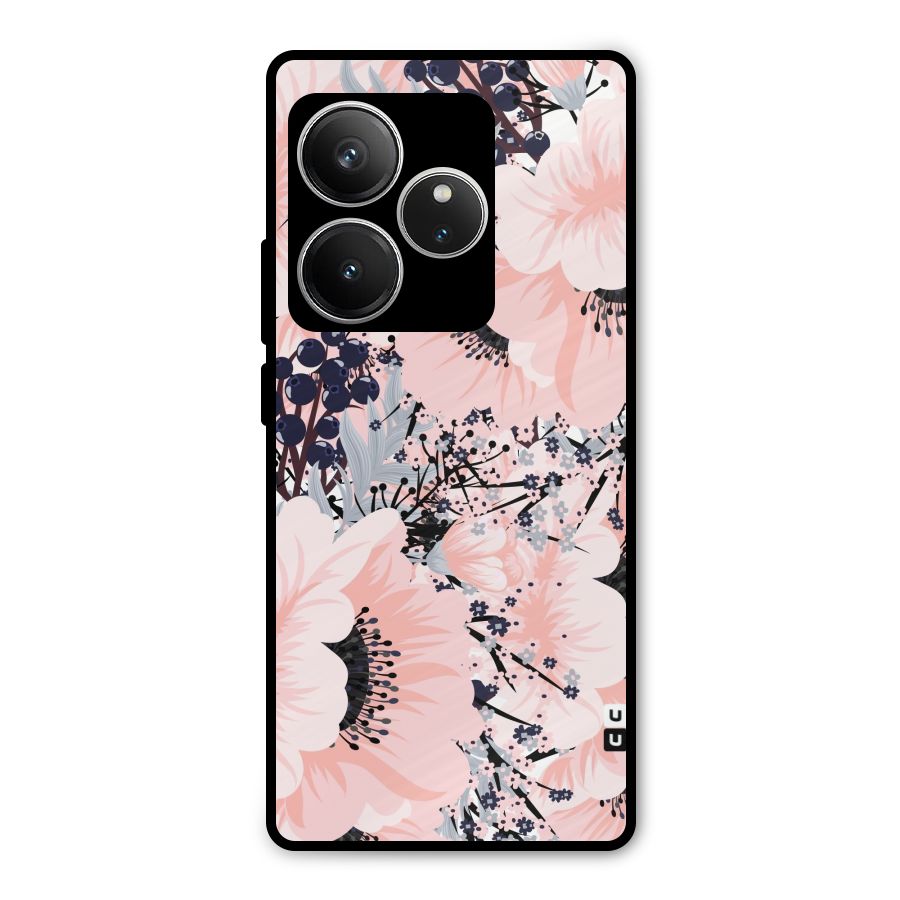Beautiful Flowers Metal Back Case for Realme GT 6