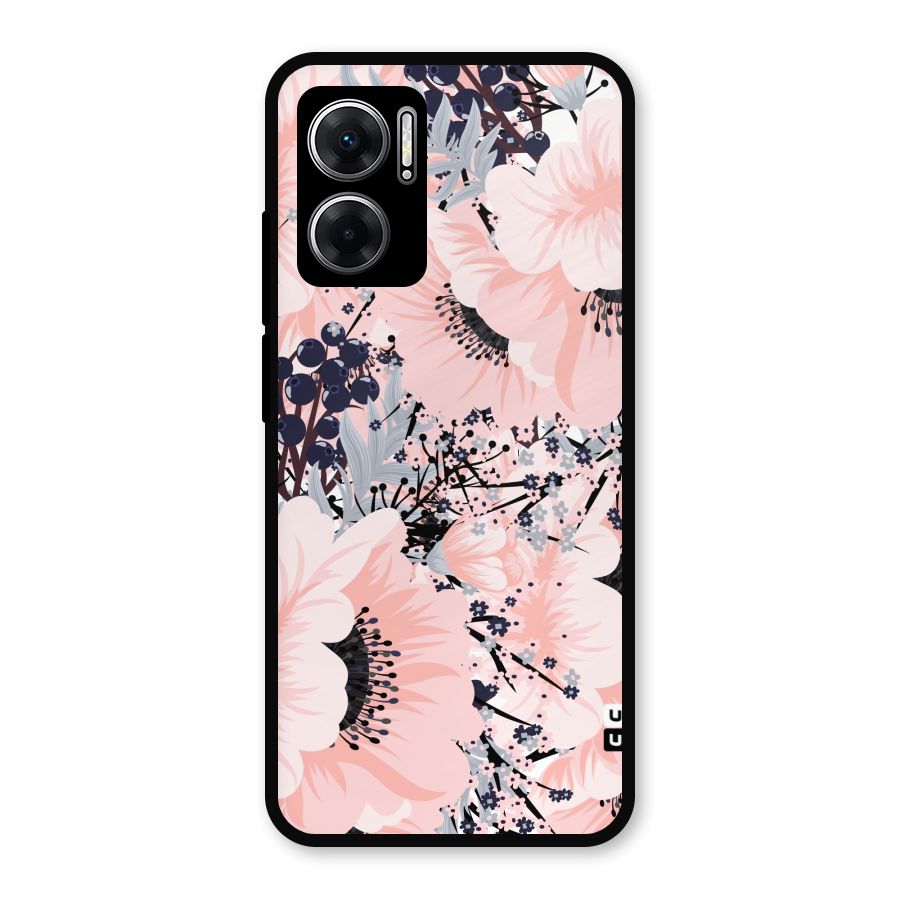 Beautiful Flowers Metal Back Case for Redmi 11 Prime 5G
