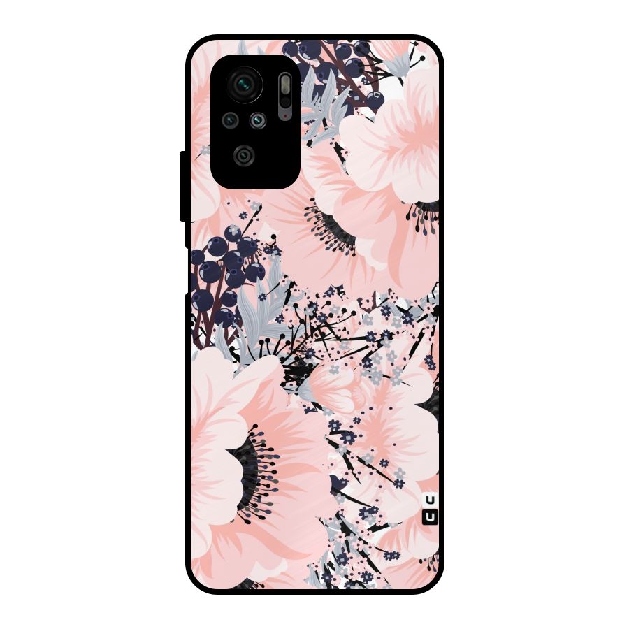 Beautiful Flowers Metal Back Case for Redmi Note 10S