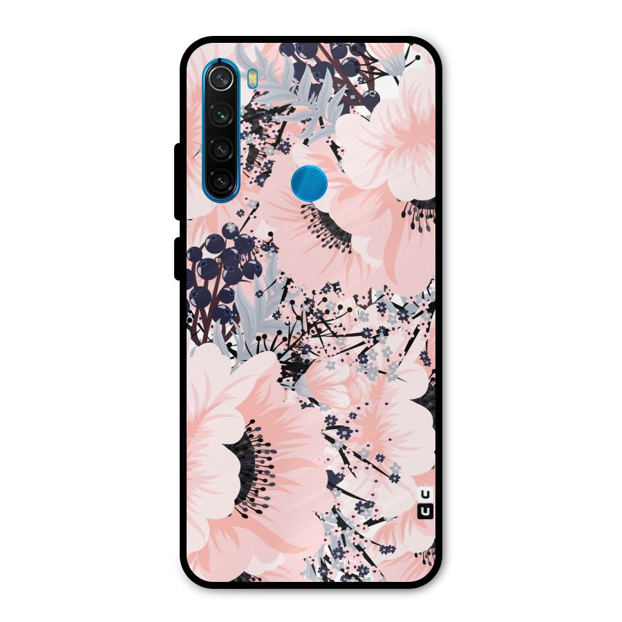 Beautiful Flowers Metal Back Case for Redmi Note 8