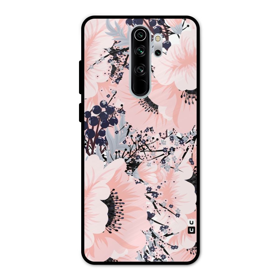 Beautiful Flowers Metal Back Case for Redmi Note 8 Pro
