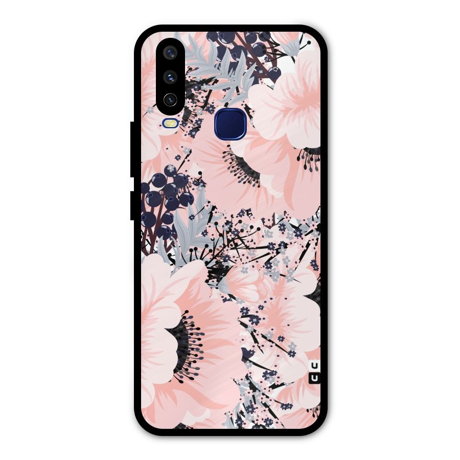 Beautiful Flowers Metal Back Case for Vivo V17