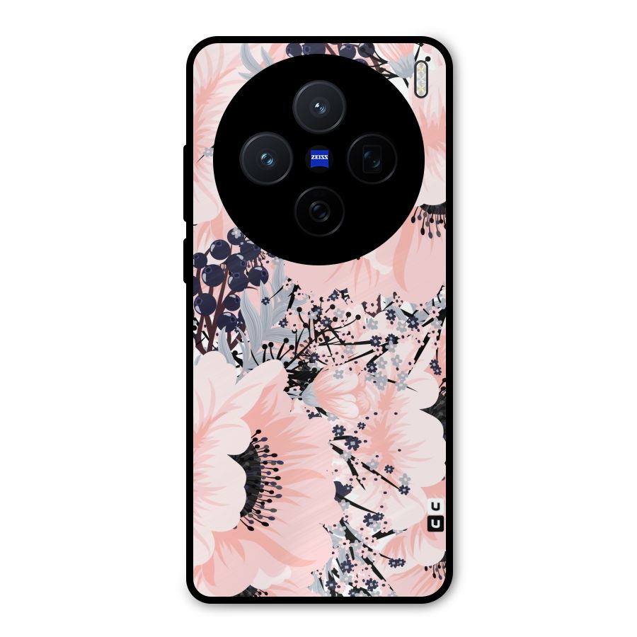 Beautiful Flowers Metal Back Case for Vivo X200